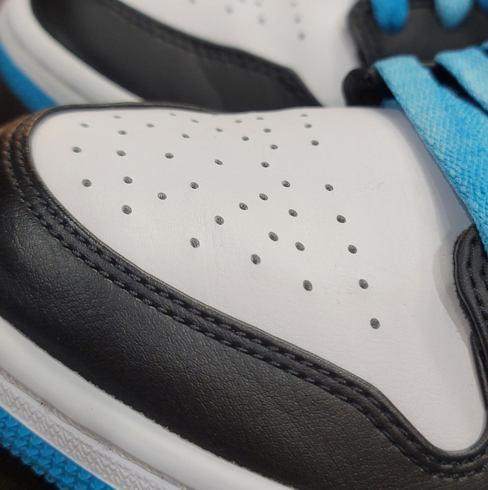 Nike Air Jordan 1 Low SE "Laser Blue" Mens 8 Wmns 9.5 Great Condition. - Picture 12 of 16